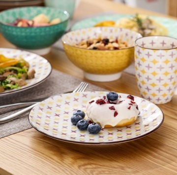 красочная посуда с рисунком в стиле БОХО ETNO VANCASSO TULIP SERVICE 16 шт./4 чел.