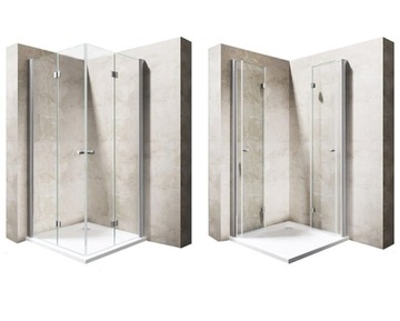 VELDMAN KABINA SKŁADANA OSLO DUO 80x90 90x80 6mm