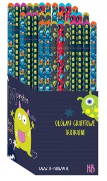 ТРЕУГОЛЬНЫЙ КАРАНДАШ HB MONSTER POTWOREK MAJEWSKI WZ 2