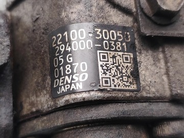 TOYOTA LANDCRUISER PRADO ČERPADLO VSTŘIKOVAČE VYSOKÉHO TLAKU 3.0 D-4D 2005