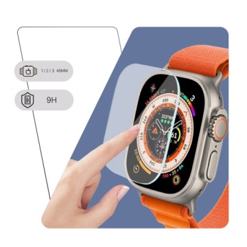 2x закаленное стекло для APPLE WATCH ULTRA 1 / 2 / 3 49MM WITH MOUNTING FRAME