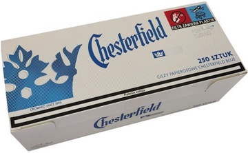 Gilzy Tutki Papierosowe CHESTERFIELD Blue 250szt.
