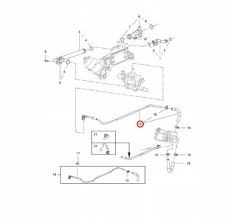 ШЛАНГ ТЕРМОСТАТА ДРОССЕЛЬНОЙ ТРУБКИ OPEL ASTRA H J