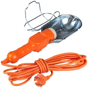 СВЕТОДИОДНАЯ ЛАМПА СВЕТИЛЬНИК ДЛЯ МАСТЕРСКОЙ E27 СЕТЕВОЙ ДЕРЖАТЕЛЬ ЛАМПЫ КАБЕЛЬ 5М