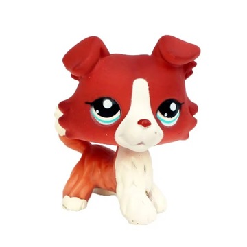 LPS Littlest Pet Pies piesek brązowy collie