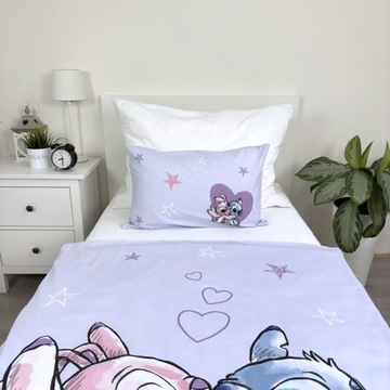 ПОСТЕЛЬНОЕ ПОСТЬЕ ИЗ ХЛОПКА LILO AND STITCH STICH 100x135