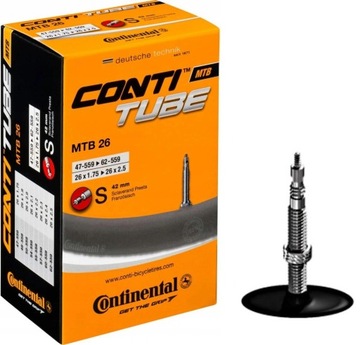 CONTINENTAL MTB 26x1,75-2,5 BOX dętka PRESTA SV