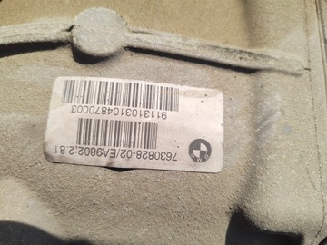 BMW F06 F13 F01 F10 NÁPRAVA DIFER ZADNÍ 7630828 2.81 NÍZKÝ PRŮBĚH