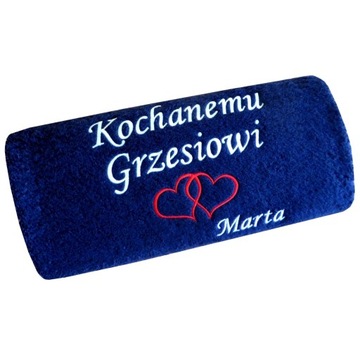 Prezent dzień MĘŻCZYZNY CHŁOPAKA ręcznik z NAPISEM