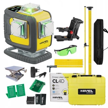 NIVEL SYSTEM CL4D-G LASER ZIELONY + TYCZKA LP-33