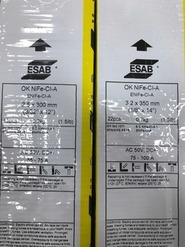 Elektroda ESAB 92.58 NiFe-Cl-A 3.2x350mm żeliwo