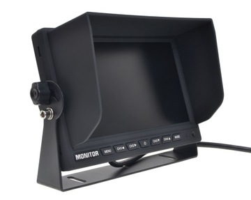 MONITOR LCD HD 7'' QUAD 4-PIN do 4 KAMERA COFANIA