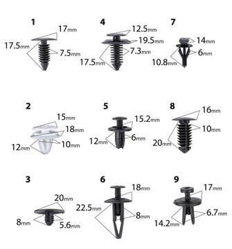АВТОМОБИЛЬНЫЕ ЗАЖИМЫ ДЛЯ ОБИВКИ АВТОМОБИЛЯ 420 EL 4 СЪЕМНИКИ WYJMAK