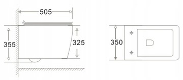 Унитаз скрытого монтажа SLIM SET FRAME Унитаз Rimelss