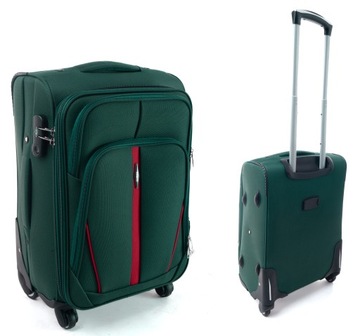 МАЛЕНЬКИЙ ТКАНЕВЫЙ ДОРОЖНЫЙ ЧЕМОДАН СУМКА НА 4 КОЛЕСАХ