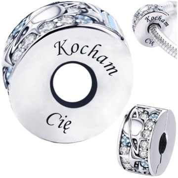 CHARMS ZABEZPIECZENIE STOPER NIEBO PLANETY blokada srebro 925 GRAWER