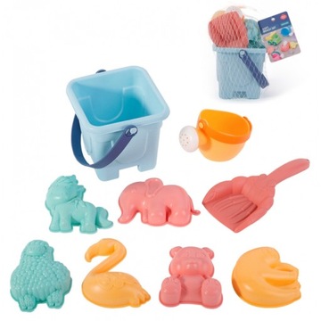 Набор песка WOOPIE GREEN с катушкой и лейкой 10 шт. БИОРАЗЛАГАЕМЫЙ