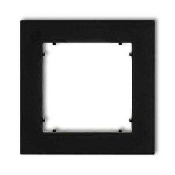 Ramka pojedyncza MINI czarny mat 12MR-1 KARLIK