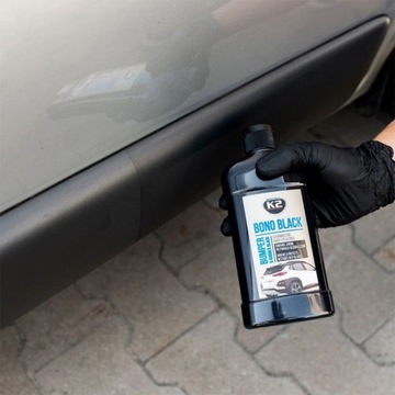 K2 BONO BLACK 500 ml Czernidło Zestaw do odnawiania plastików gumy