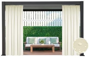 ZASŁONA WODOODPORNA 155x200 OGRODOWA KURTYNA ZEWNĘTRZNA NA TARAS PERGOLE