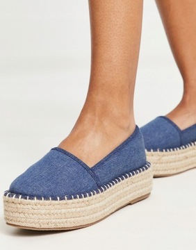 DESIGN JEANSOWE ESPADRYLE NA PLATFORMIE 42