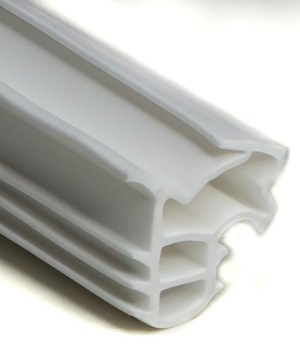 УПЛОТНИТЕЛЬ ДЛЯ НАРУЖНЫХ МЕТАЛЛИЧЕСКИХ ДВЕРЕЙ, БЕЛЫЙ, ТОЛЩИННЫЙ, 1 метр