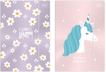 КАРТОННАЯ ПАПКА А4 С РЕЗИНОВЫМ КАРТОНОМ INTERDRUK METALLIC MIX