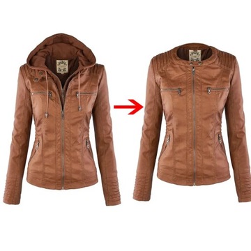 Winter Faux Leather Jacket Women Casual Basic Coat