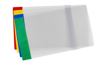 BIURFOL OKŁADKI REGULOWANE przeźroczyste NA KSIĄŻKI E6 24,5x37,7cm 3 sztuki