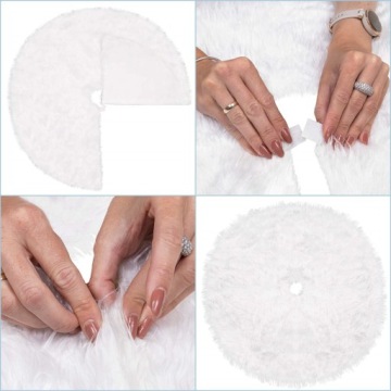 КОВрик «РОЖДЕСТВЕНСКАЯ ЕЛКА», ЗАЩИТНЫЙ КОВрик, 85см, БЕЛЫЙ