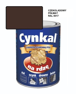 Farba uniwersalna CYNKAL 700ml CZEKOLADA PÓŁMAT