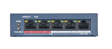 Коммутатор POE 4x PoE 1x LAN для 4 IP-камер HIKVISION