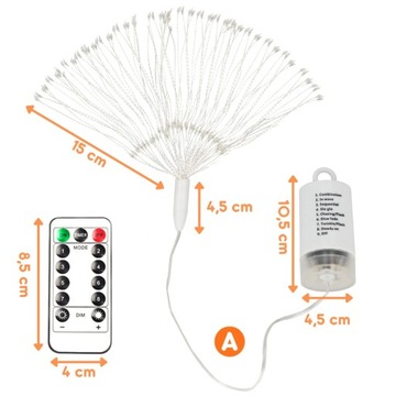 СВЕТОДИОДНЫЕ РОЖДЕСТВЕНСКИЕ ОГНИ НА УЛИЦЕ РОЖДЕСТВЕНСКИЙ ФЕЙЕРВЕРК ТЕПЛЫЙ БЕЛЫЙ ДИСТАНЦИОННЫЙ