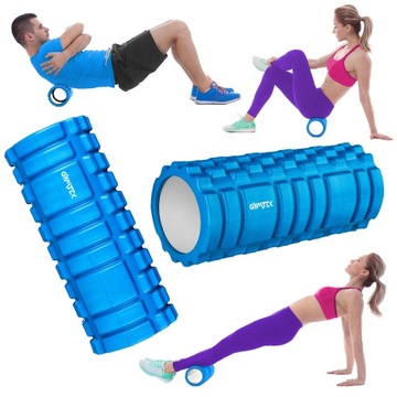 ROLLER WAŁEK DO MASAŻU Z WYPUSTKAMI DO ĆWICZEŃ FITNESS CROSSFIT GYMTEK
