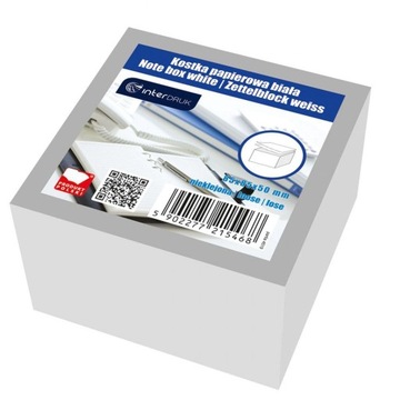 KOSTKA PAPIEROWA BIAŁA KLEJONA [SZKOŁA]