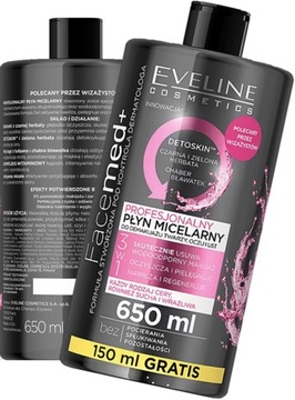 EVELINE FACEMED+ PŁYN MICELARNY DELIKATNY 650ml