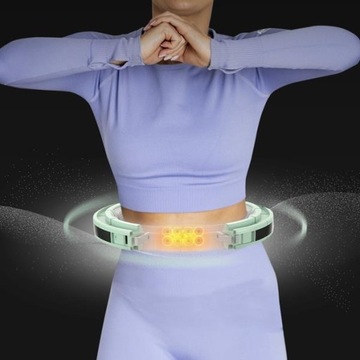 ZESTAW HULA HOP MAGNETYCZNY GREEN HHM13 Z LICZNIKIEM HMS + PAS BR163