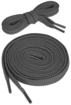 SZNURÓWKI SZNUROWADŁA PŁASKIE 7 mm 90 cm szare
