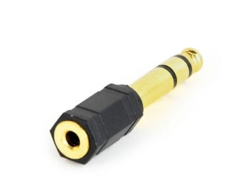 Adapter stereoJack(Ż) 3.5mm-Jack(M) 6.35mm Gembird