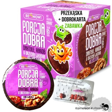 PORCJA DOBRA przekąski dla dzieci KOSTKA + ZABAWKA zestaw MIX SMAKÓW 6szt