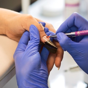 Szablony FORMY do przedłużania paznokci złoto czarne szerokie 100 sztuk