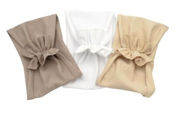 Opaska SZEROKA 3 szt turban motylek na lato 48-51