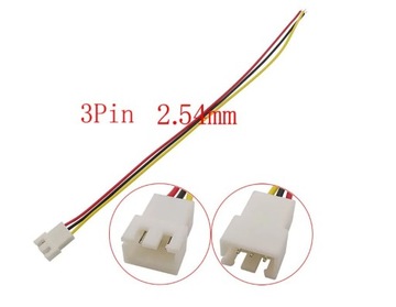 Złącze konektor JST XH 2,54 3pin złączka męska rozstaw 2,54mm 3-pinowa