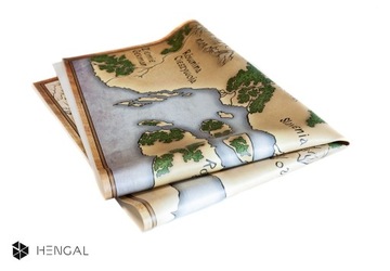 Коврики, официальная ролевая игра славян, большая карта игрового мира, 60х80 см.