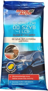 ŚCIERECZKI DO SZYB REFLEKTORÓW I LCD 24SZT.