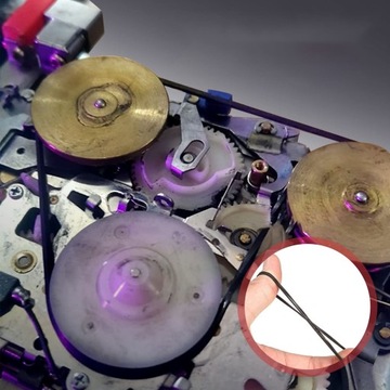 100SZT PASKI NAPĘDOWE DO MAGNETOFONU KOMPLET CZARNY