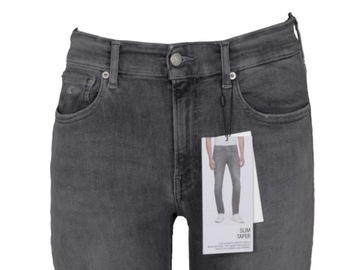 CALVIN KLEIN JEANS spodnie męskie, jeansowe, szare, 29/32