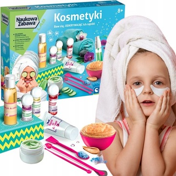 LABORATORIUM KOSMETYKÓW NAUKOWA ZABAWA ZRÓB TO SAM KOSMETYKI DIY CLEMENTONI