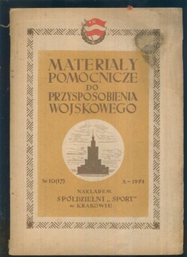 Materiały pomocnicze do przysposobienia wojskowego; 10(17)/1954