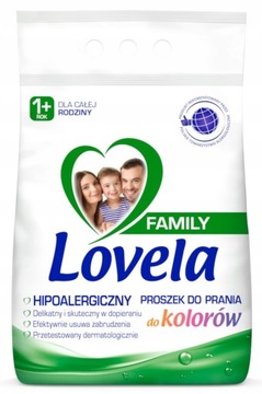 Zestaw Lovela Family Proszek do prania koloru dla całej rodziny 3 x 2,1 kg